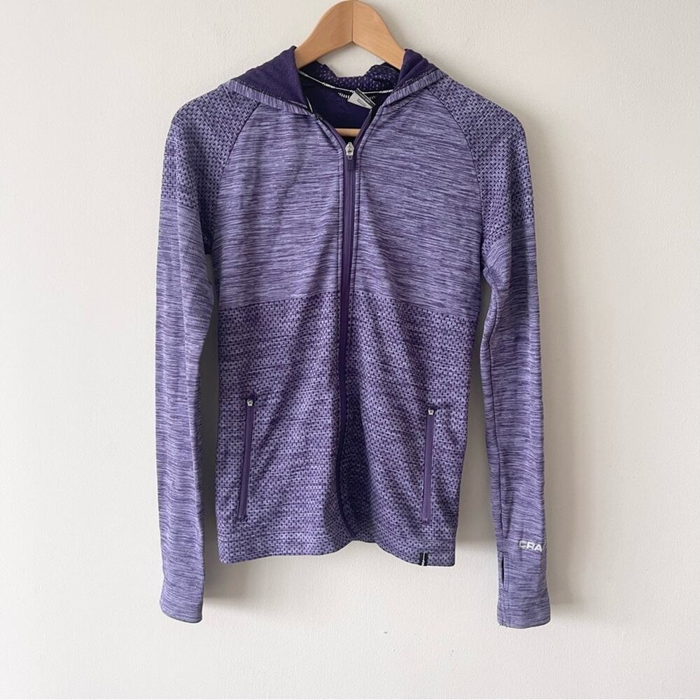 Craft Zip Up Hoodie Sweatshirt Purple Long Sleeve Women’s size M